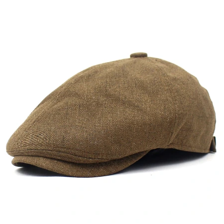 Boina de hombre ajustable transpirable algodón lino sombrero retro corneta curva sombrero de pato de comercio exterior transfronteriza nuevo estilo sombrero de hombre Boina de hombre ajustable transpirable algodón lino sombrero retro corneta curva sombrero de pato de comercio exterior transfronteriza nuevo estilo sombrero de hombre
